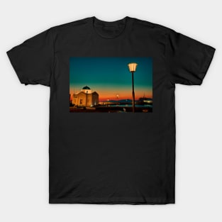 Greece. Mykonos. Night. Church. T-Shirt